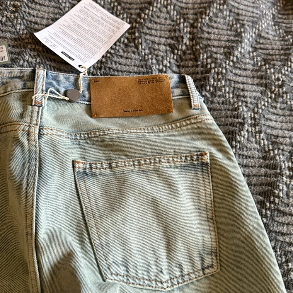 Off-White blue marbled curve jeans - Picture 6 of 6